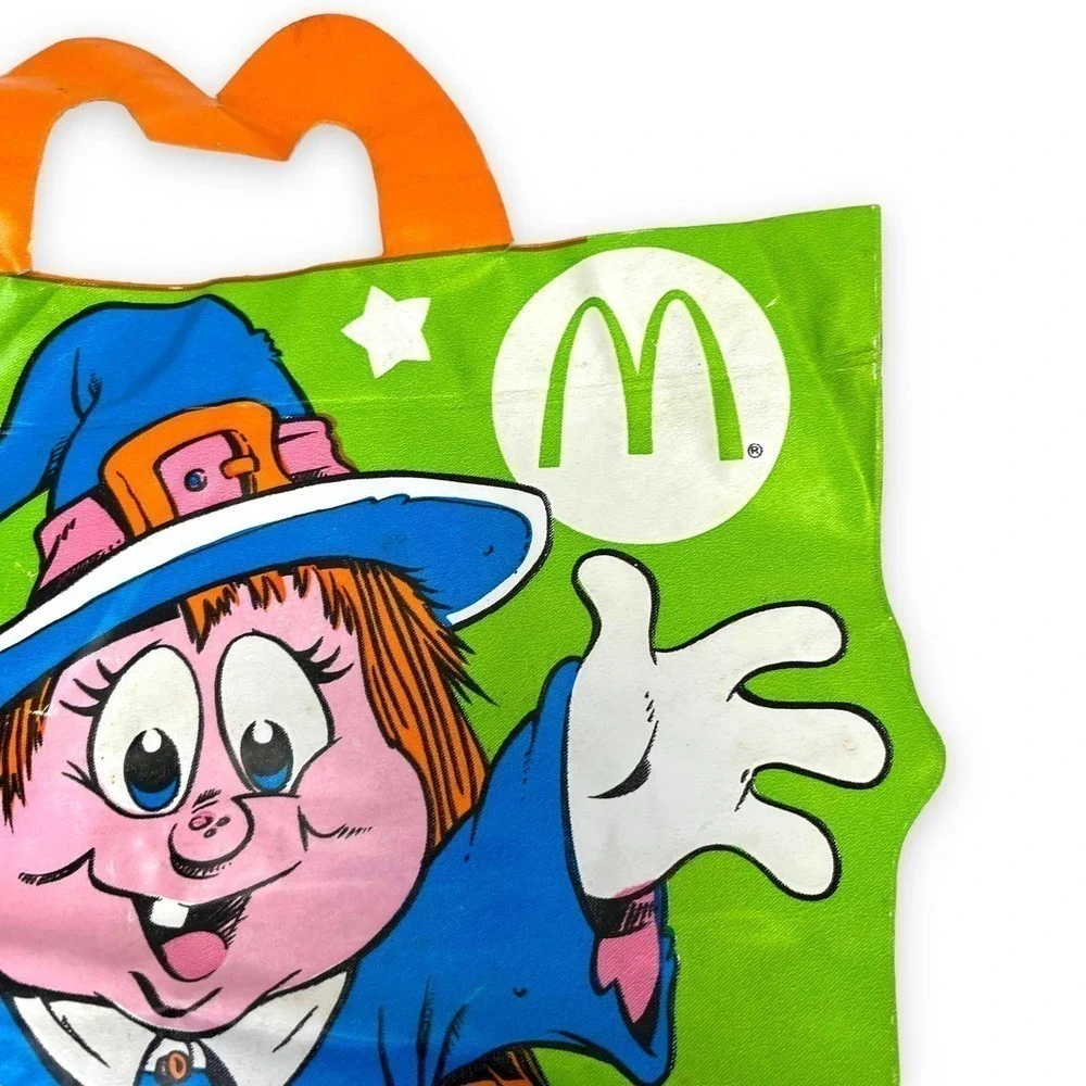Vintage 1990's McDonalds Witch Halloween Happy Meal Vinyl Trick or Treat Bag